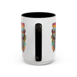 Groovy Mama Butterfly Mug | Retro Psychedelic Floral Design