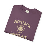 Pickleball University crest T-Shirt | Pickleball logo tee