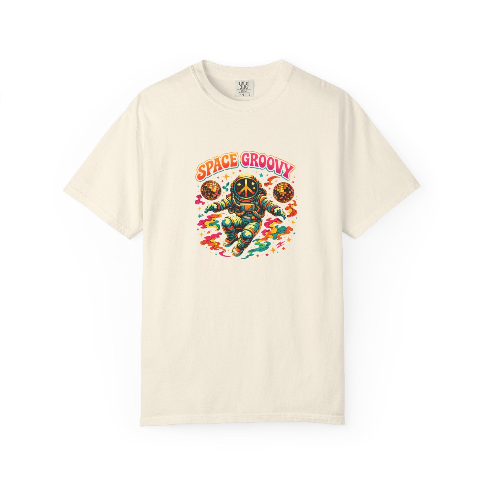 Space Groovy Astronaut T-shirt | Retro Psychedelic Space Art