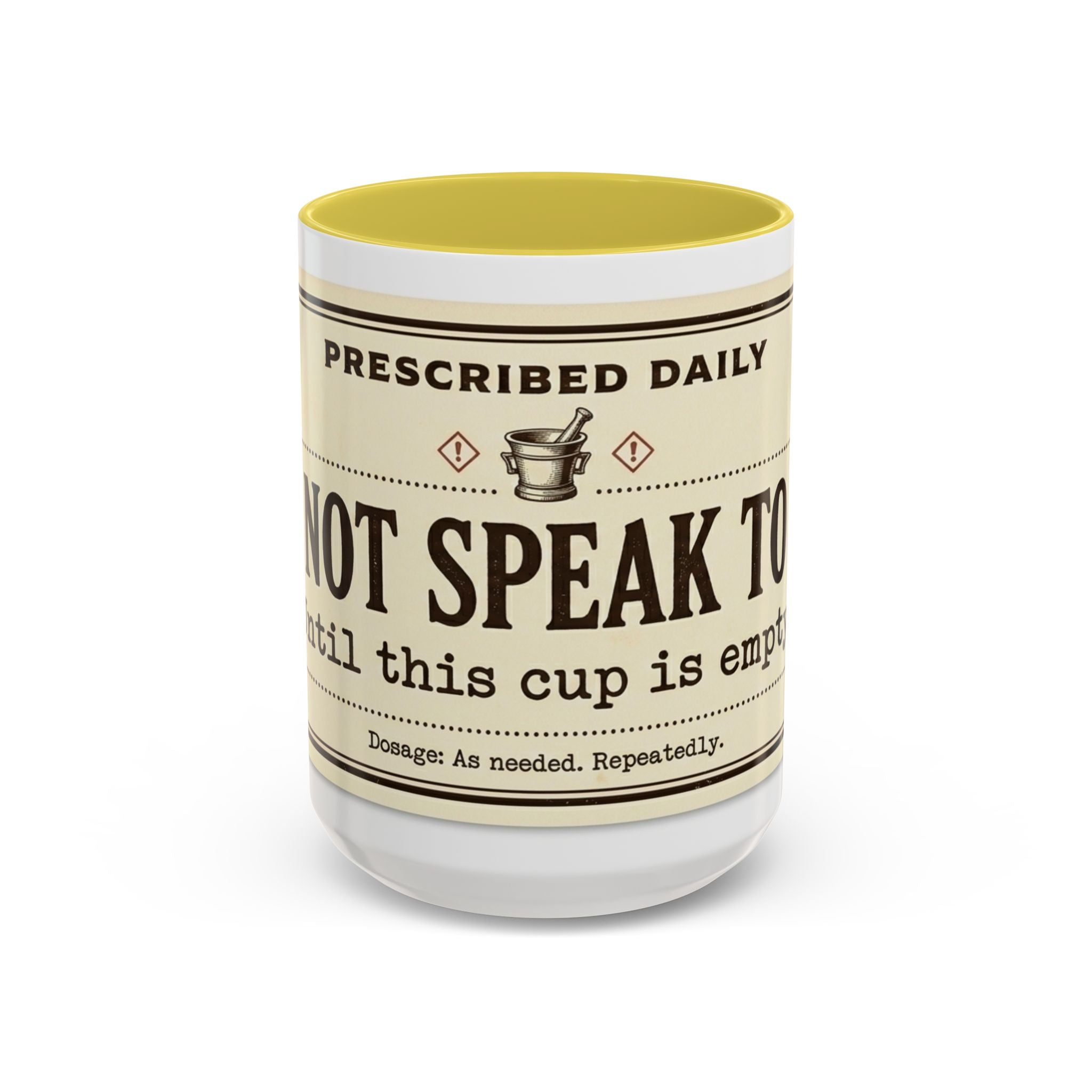 Do Not Speak To Me Mug | Prescription Coffee Mug, Funny Morning Quote