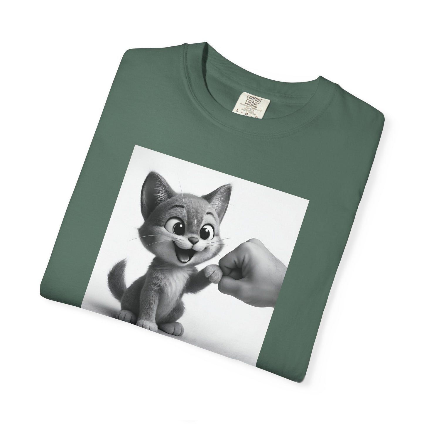 Kitten Fist Bump T-shirt | Cute Kitty Paw Bump Design