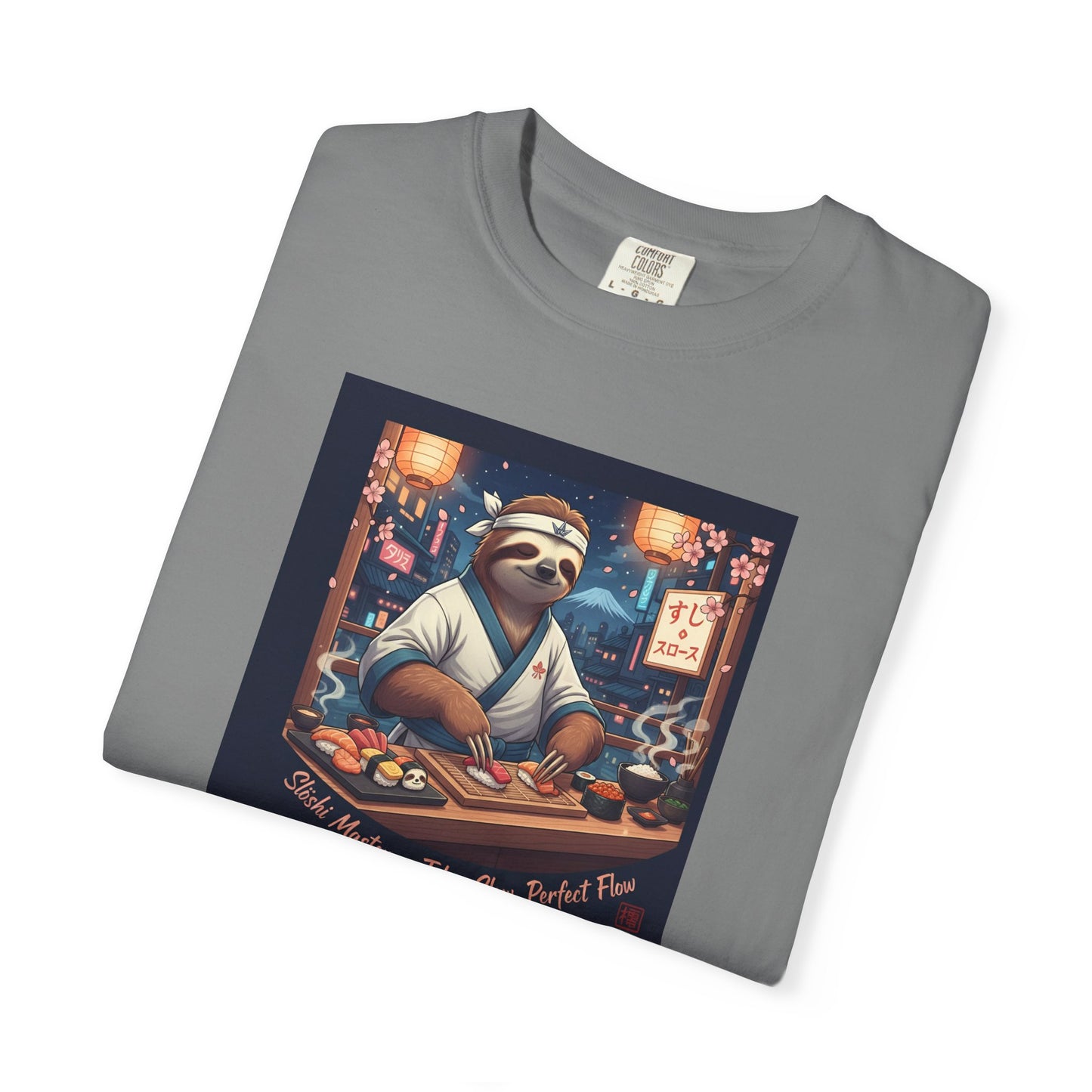 Sloth Sushi Chef T-shirt | Cute Sloth Chef Illustration, Sushi Bar Artwork