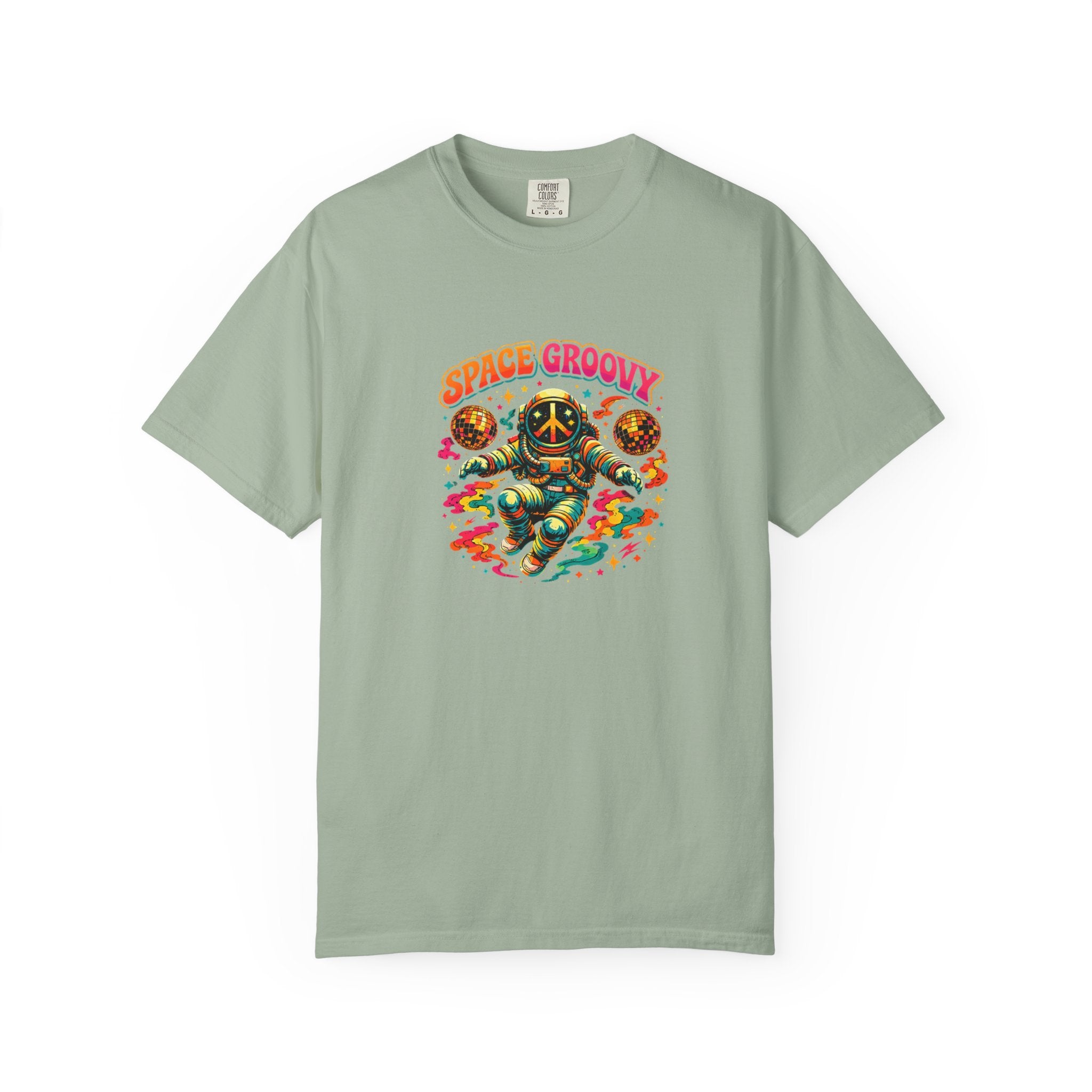Space Groovy Astronaut T-shirt | Retro Psychedelic Space Art