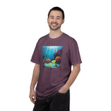 Clownfish Reef Scene T-shirt | Underwater Coral Ocean Illustration
