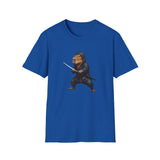 Stealthy Capybara Warrior T-Shirt | Zen Assassin Tactical Capy