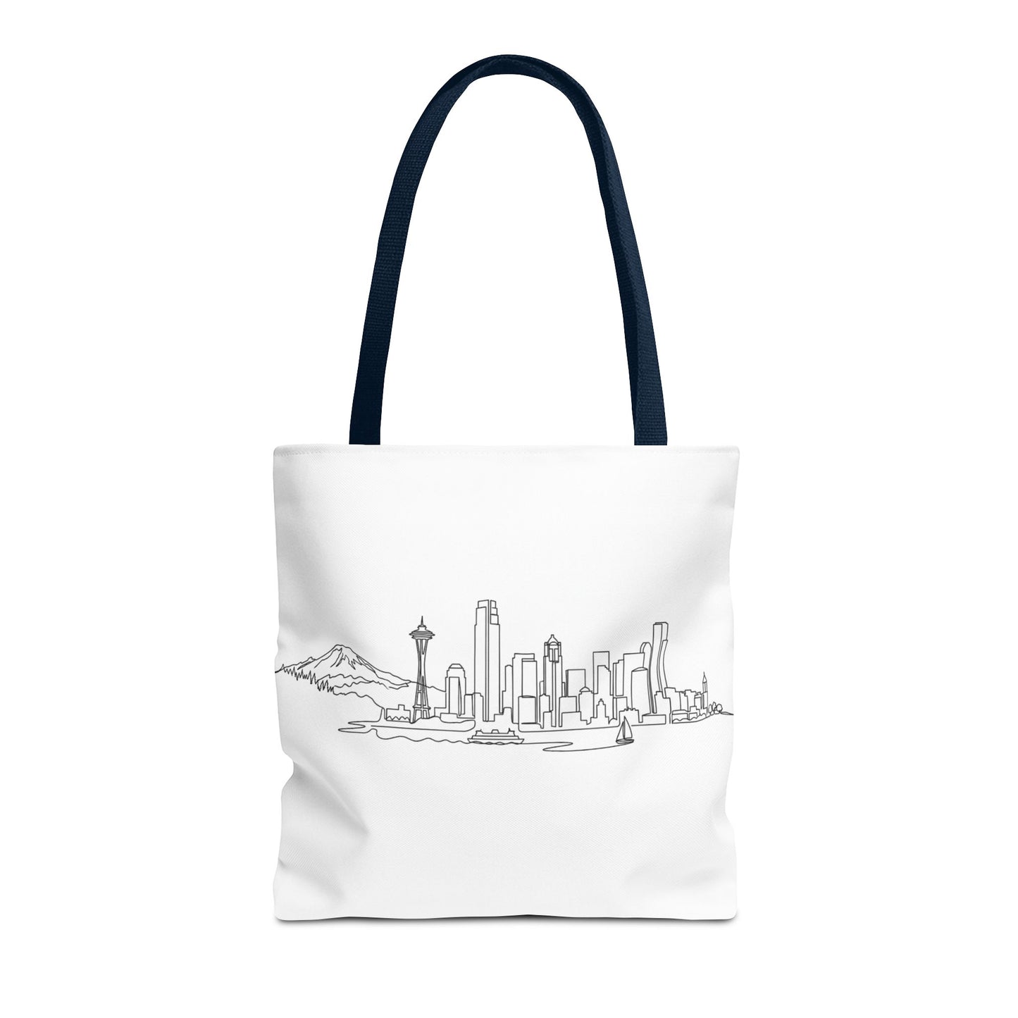 Seattle Emerald City Line Art Tote