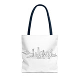 Seattle Emerald City Line Art Tote