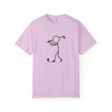 Stick Figure Golfer T-Shirt | Golf Outline Graphic Tee