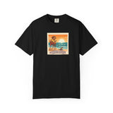 Capybara Patrol Sunset Surfing Capybara T-Shirt | Retro Beach Vibes