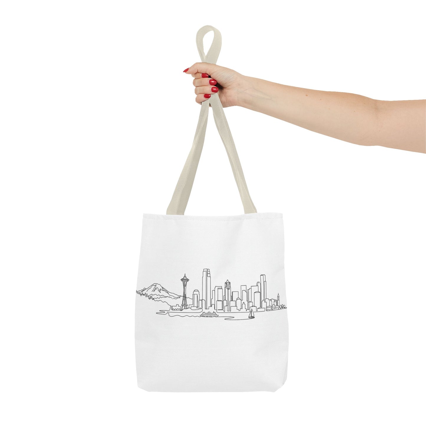 Seattle Emerald City Line Art Tote