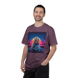 Retro Vaporwave Capybara with Sunglasses T-shirt | Neon Sunset Palm Trees
