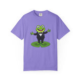Funny Tuxedo Frog T-shirt | Frog on Lily Pad Amphibian Design