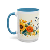 Every Day Is A Fresh Start mug | Floral sunflower coffee mug