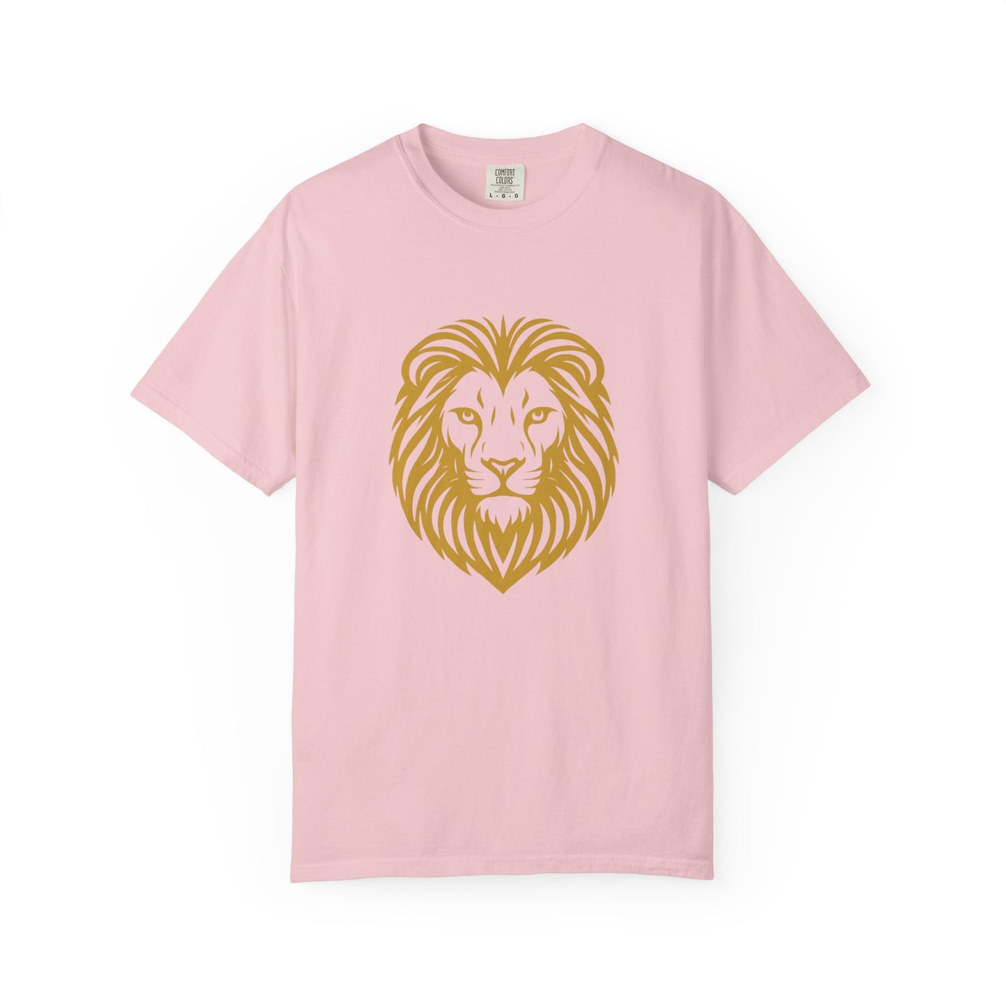 Golden Lion Head T-shirt | Minimal Animal Graphic Tee