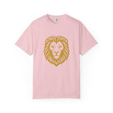 Golden Lion Head T-shirt | Minimal Animal Graphic Tee
