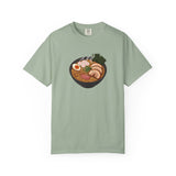 Ramen Bowl Illustration T-shirt | Cute Noodle Soup Graphic