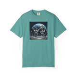 Gator Lunar Pickleball  T-shirt | Earth Background, Spacewalk Illustration