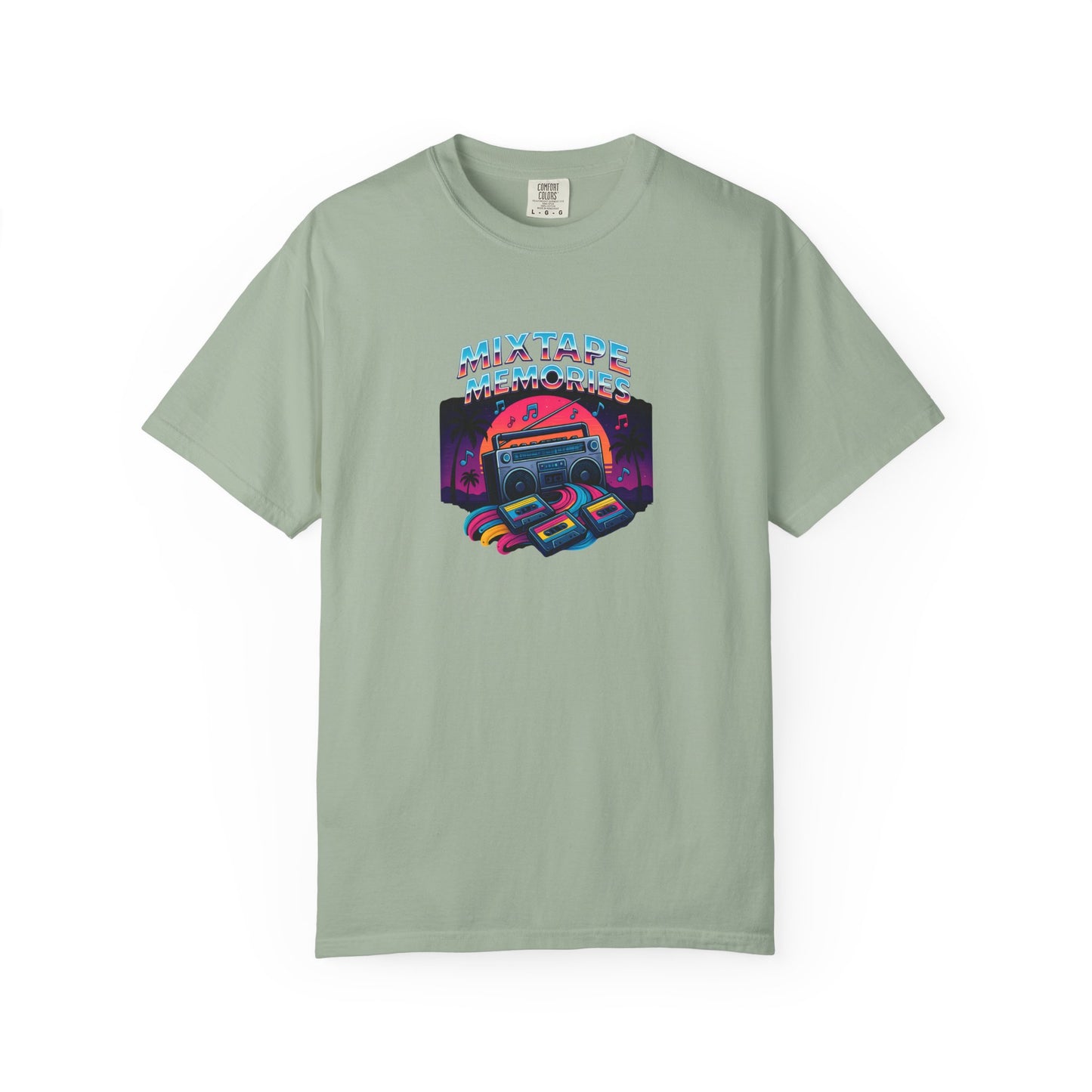 Mixtape Retro Cassette Graphic T-shirt | Vaporwave 80s Neon Music Tee