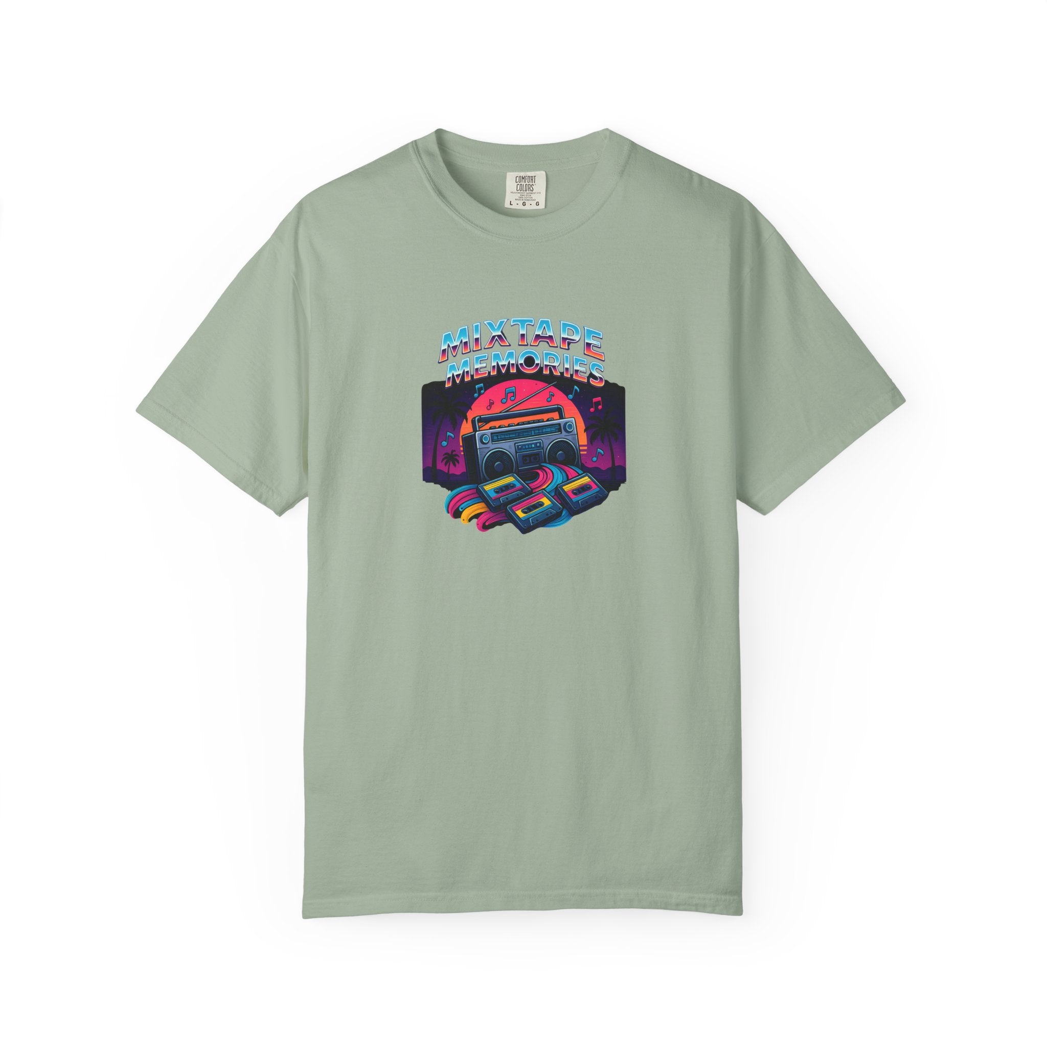 Mixtape Retro Cassette Graphic T-shirt | Vaporwave 80s Neon Music Tee