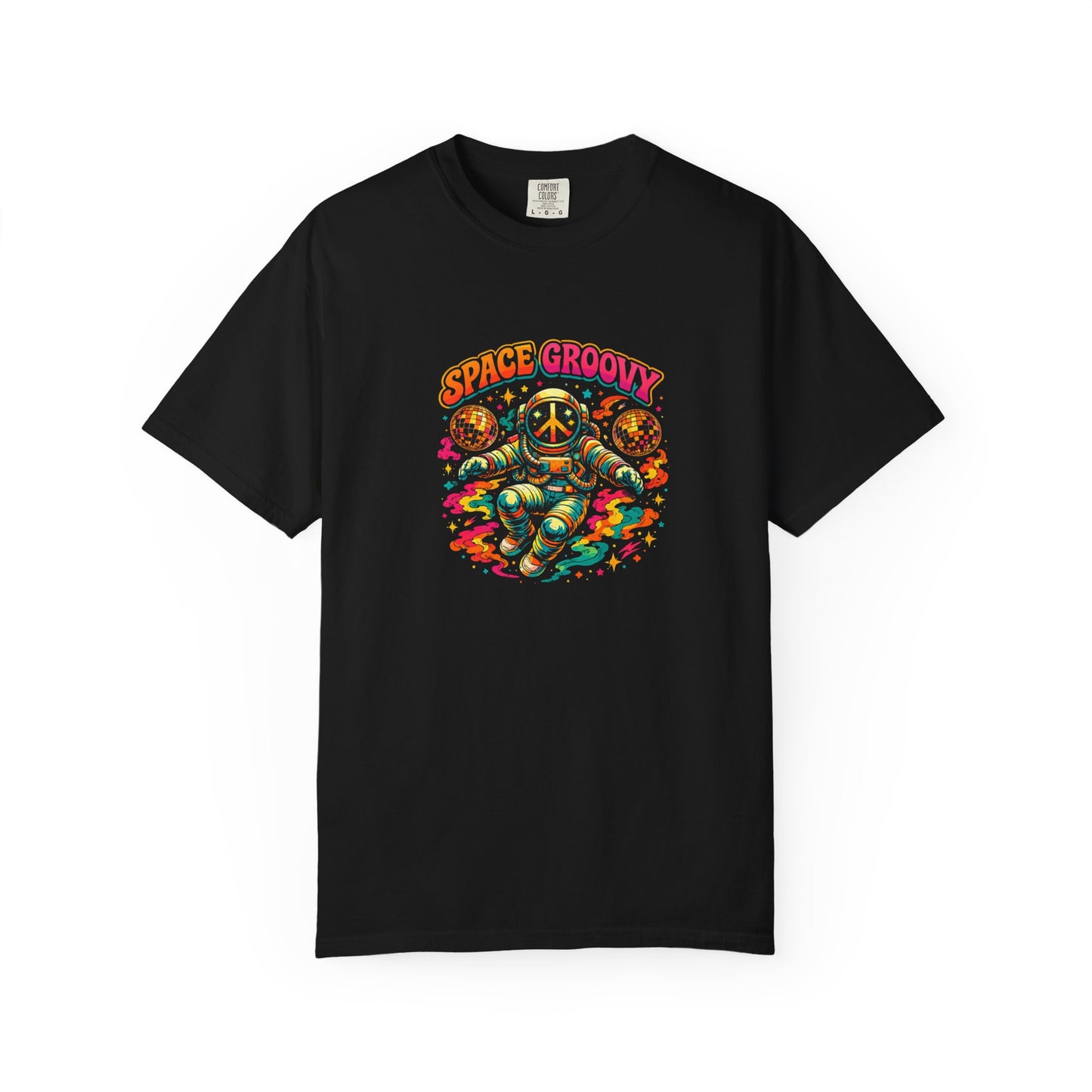 Space Groovy Astronaut T-shirt | Retro Psychedelic Space Art