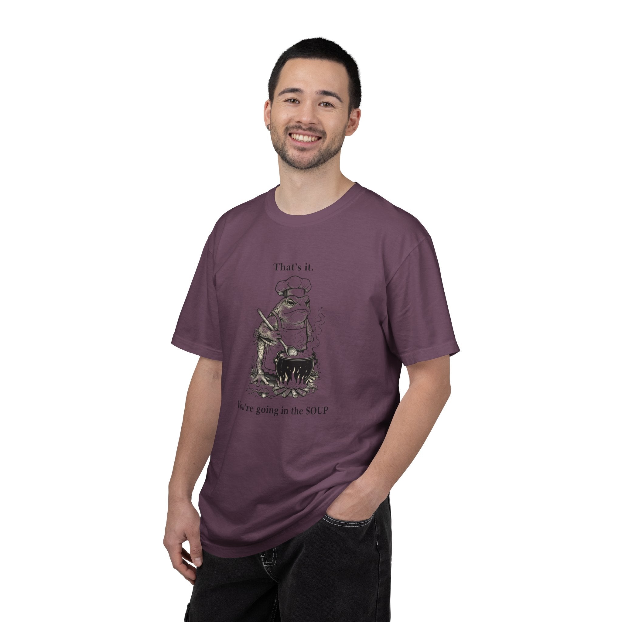 Funny Chef Frog Soup T-shirt | Toad Cooking Quote Tee