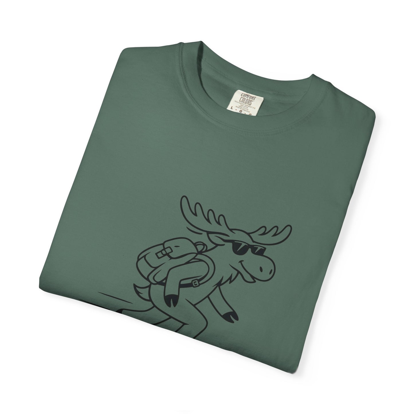 Skateboarding Moose T-shirt | Skateboard Cartoon Graphic Tee