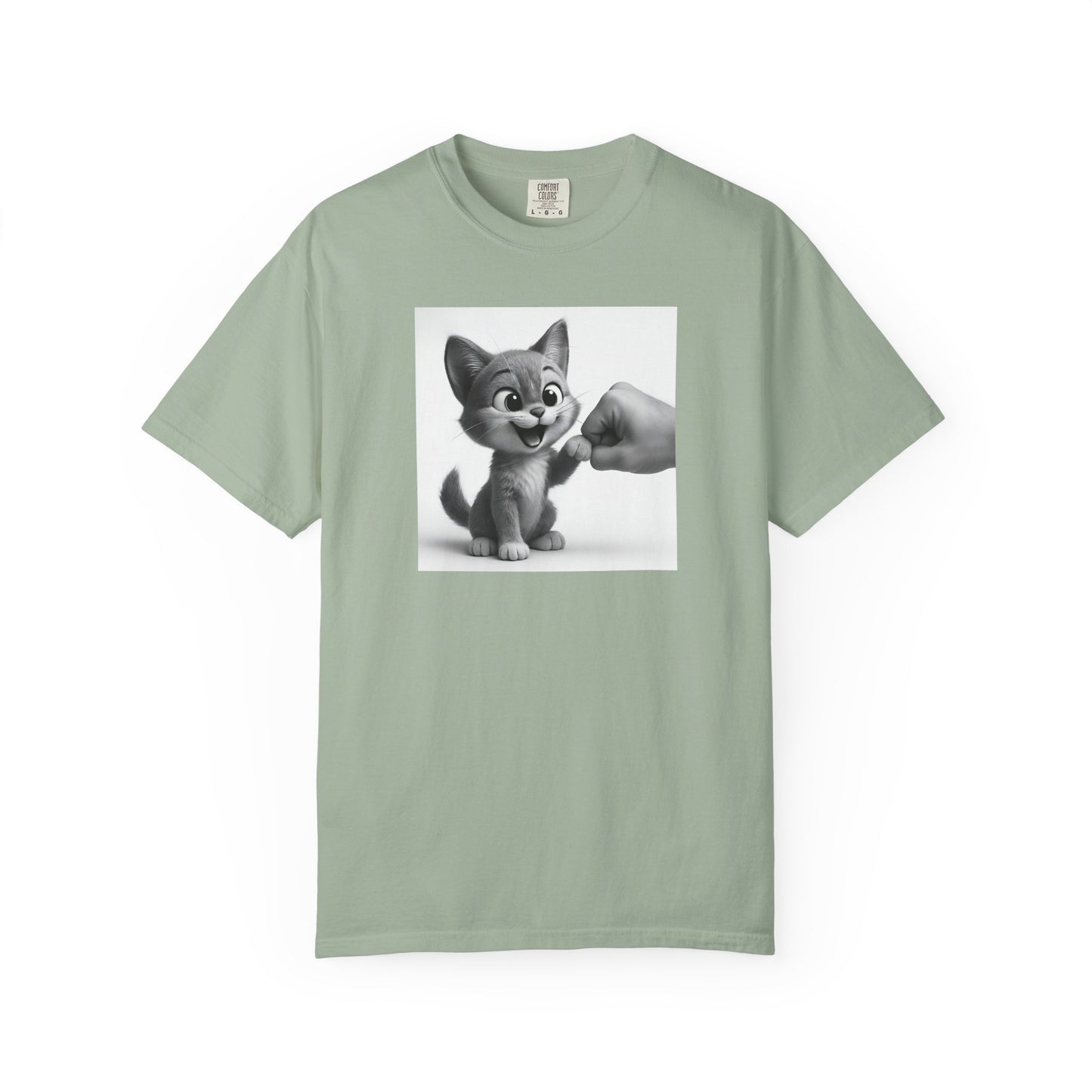 Kitten Fist Bump T-shirt | Cute Kitty Paw Bump Design