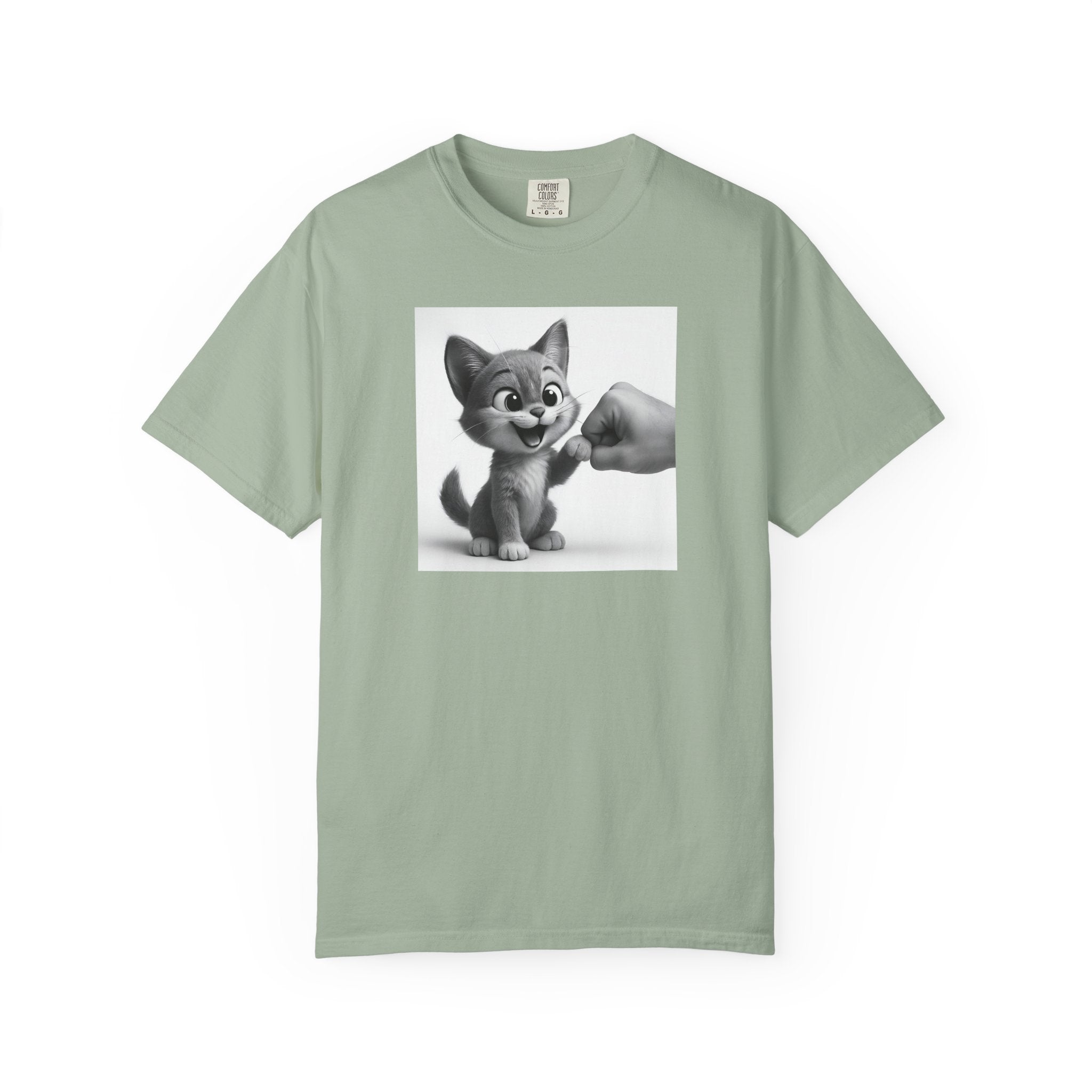 Kitten Fist Bump T-shirt | Cute Kitty Paw Bump Design