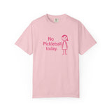 No Pickleball Today T-shirt | Funny Pickleball Saying, Pink Stick Figure Design