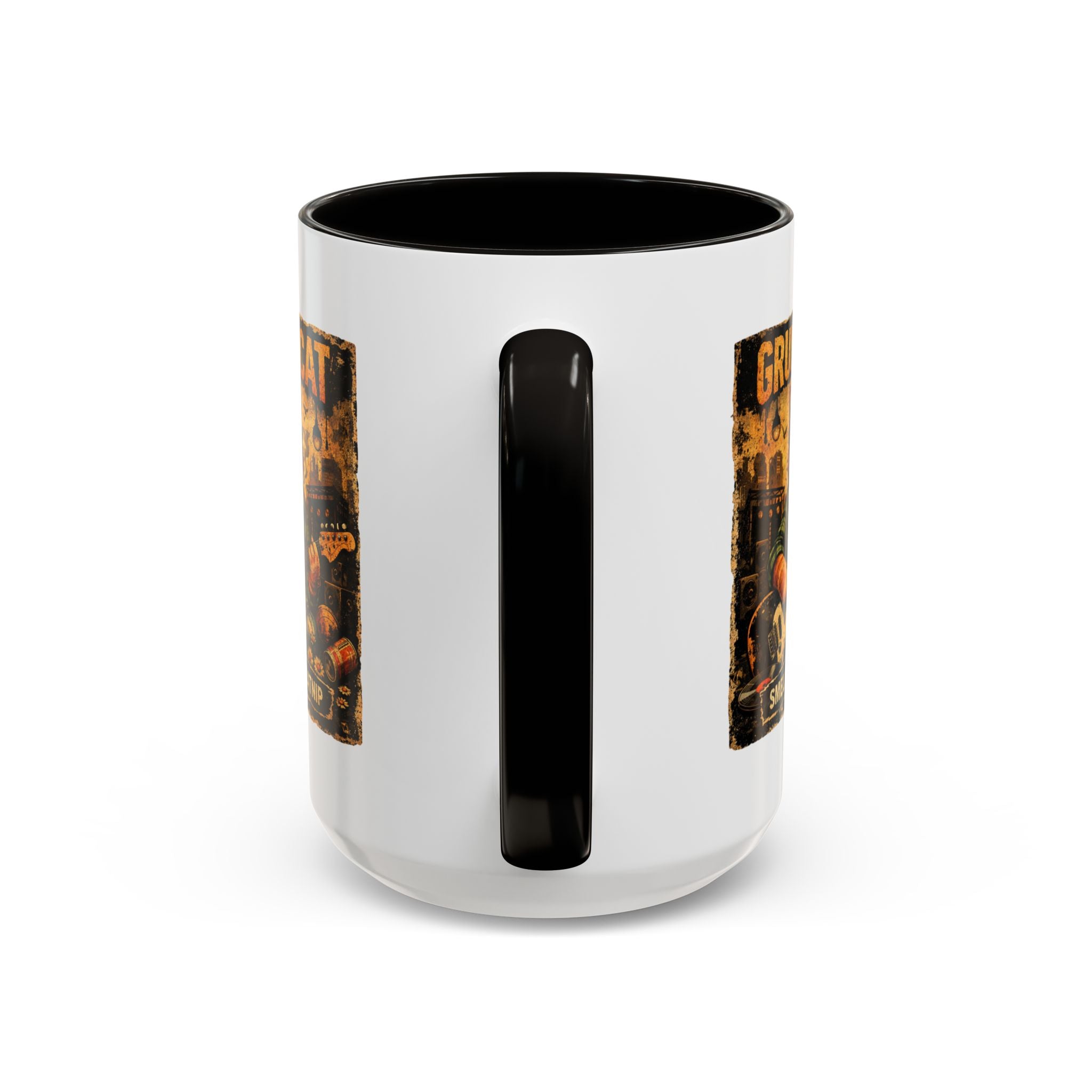 Grunge Cat Smells Like Catnip Mug | Ceramic Coffee Cup
