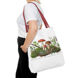 Vintage Mushroom Wildflower Specimen Study Tote Bag