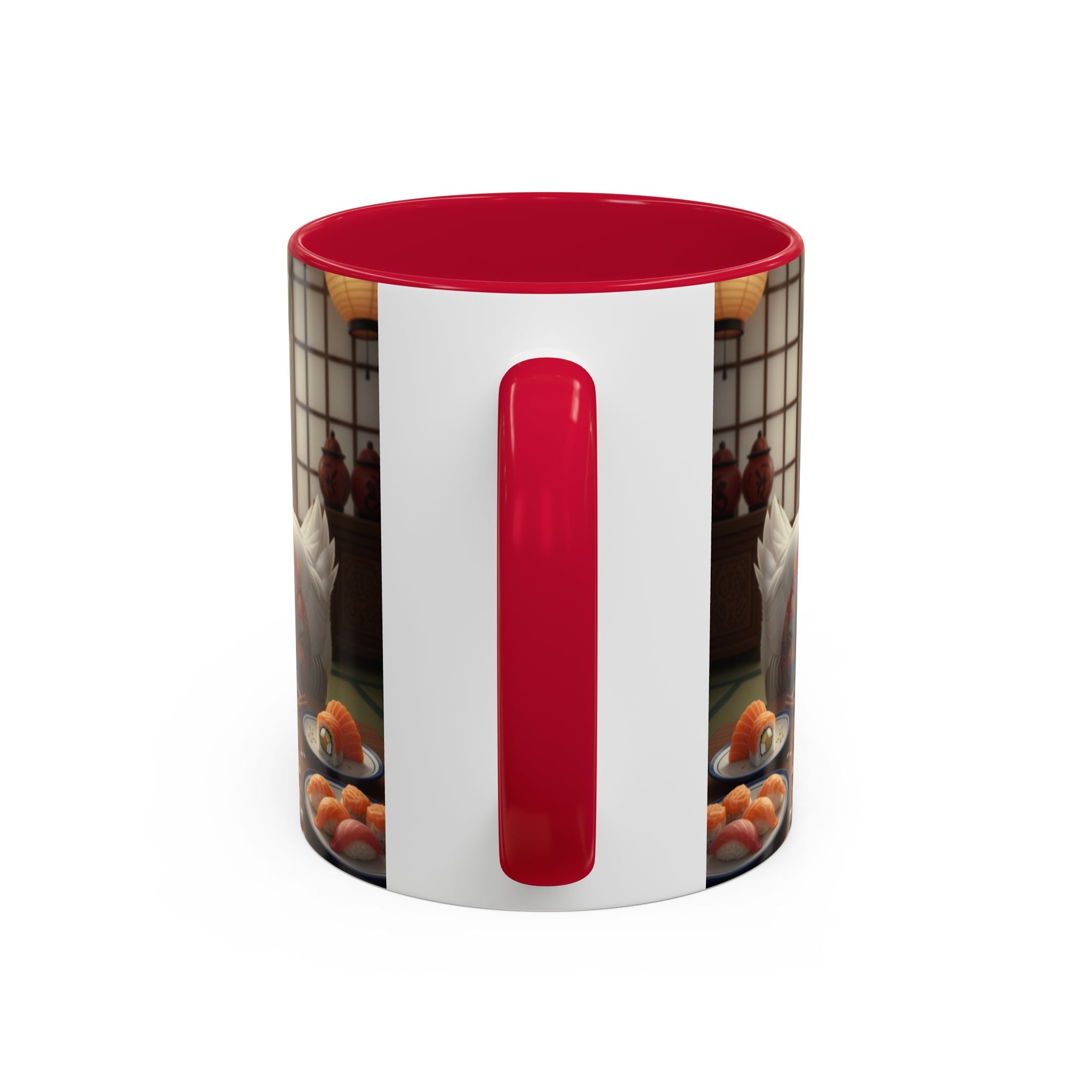Goose with Sushi Mug | Japanese Tea Room Illustration