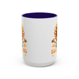 Blooming Sunflower Mug | Yoga Meditating Sunflower Ceramic Mug