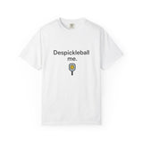 Despickleball Me pickleball graphic T-shirt | pickle paddle logo tee