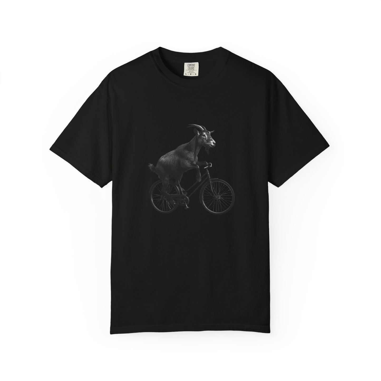 Goat Riding Bicycle T-shirt | Funny Animal Bike Tee