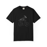 Goat Riding Bicycle T-shirt | Funny Animal Bike Tee