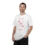 You Won My Heart tic tac toe T-shirt | Valentine heart game tee