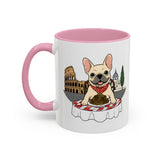 French Bulldog Pasta in Rome Mug | Ceramic Coffee Cup