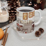 Barista Dog Mug | Pug Café Cartoon, Coffee Shop Illustration