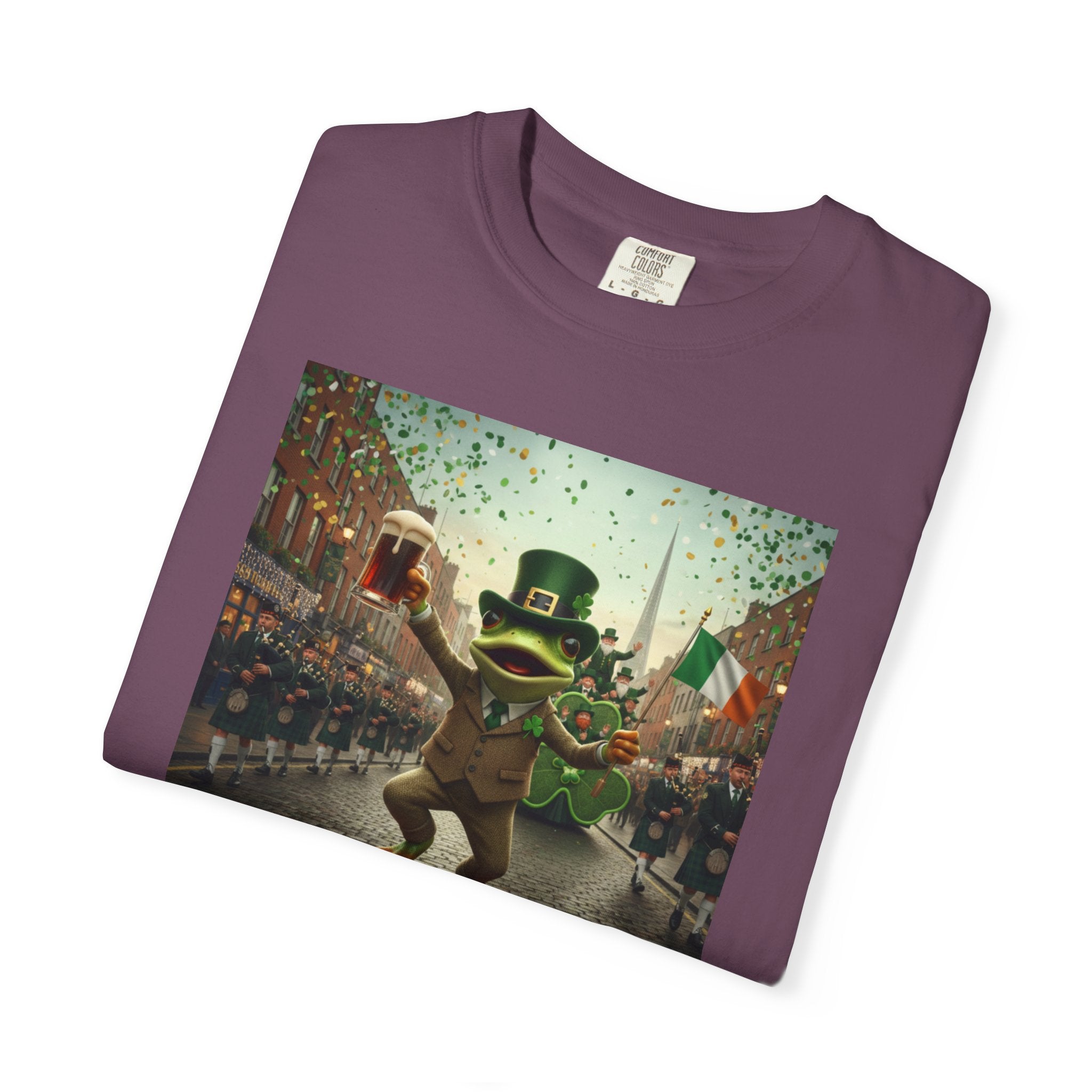 Irish Frog Unisex Garment-Dyed T-shirt