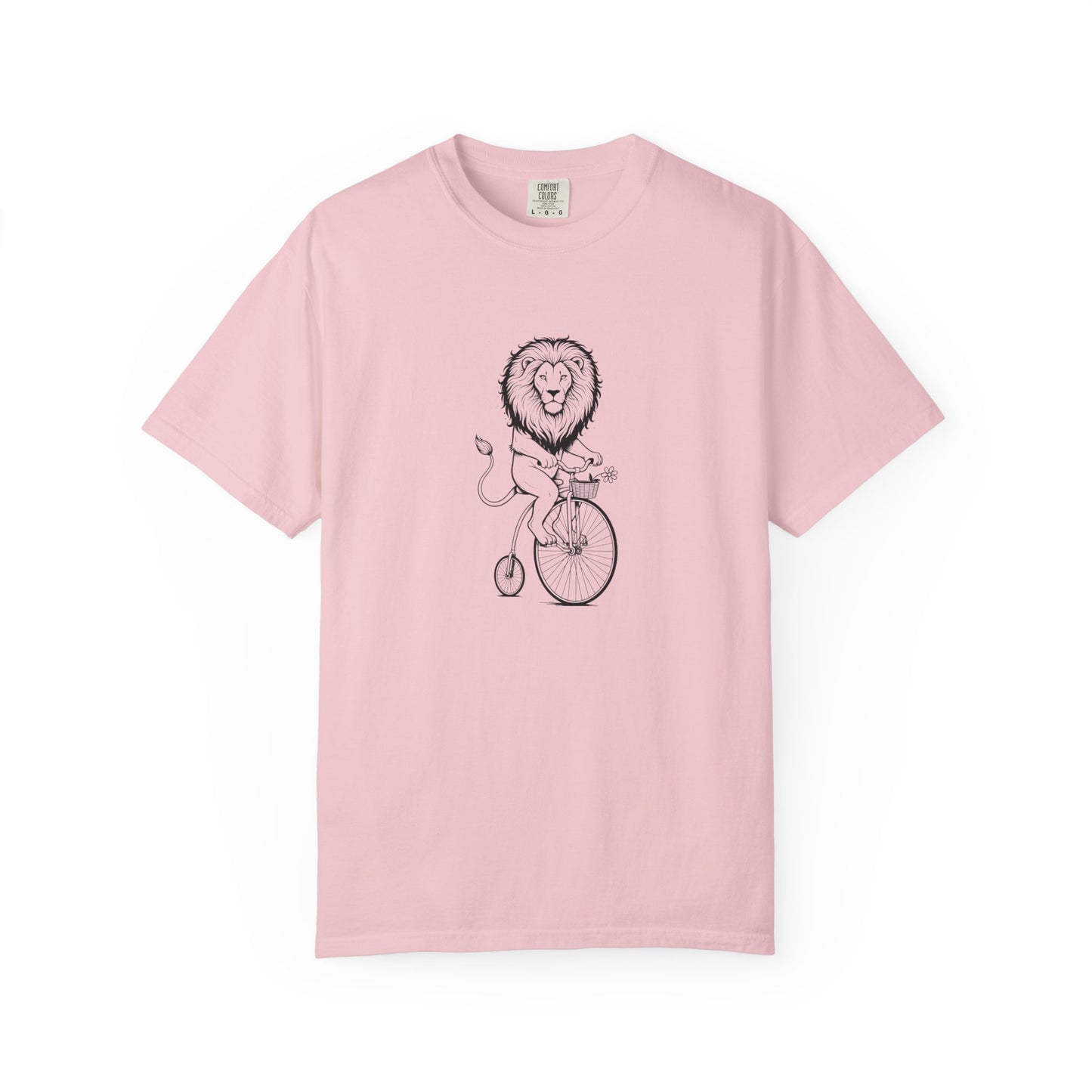 Lion Riding Vintage Penny-farthing Bike T-shirt