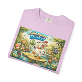 Silly Goose Dinks Cartoon Goose T-Shirt | Vintage Picnic Pond Illustration