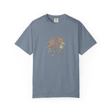 Autumn Wildflower Bouquet T-Shirt | Floral Circle Illustration