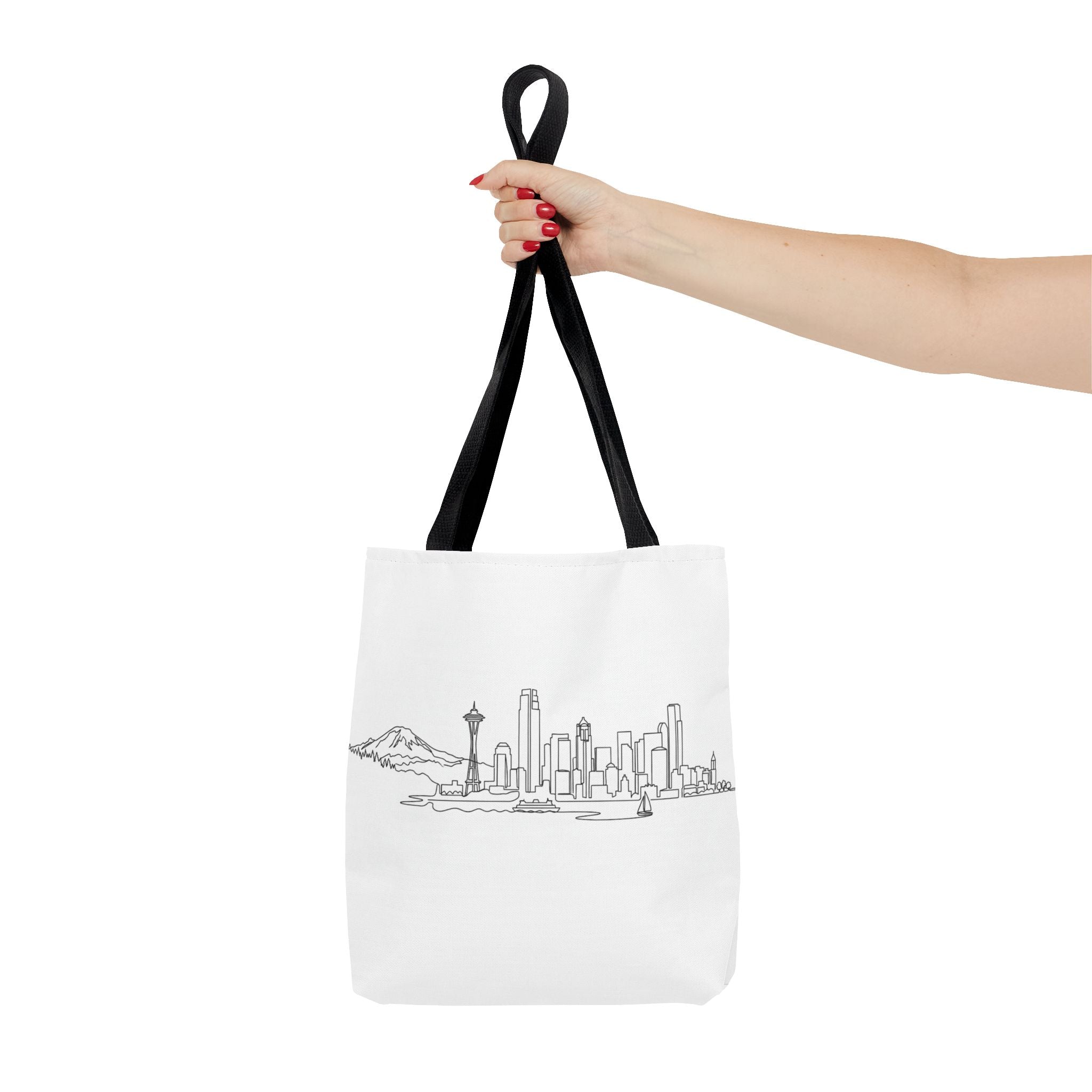 Seattle Emerald City Line Art Tote