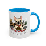 French Bulldog Pasta in Rome Mug | Ceramic Coffee Cup
