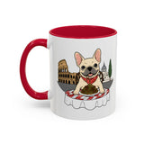 French Bulldog Pasta in Rome Mug | Ceramic Coffee Cup