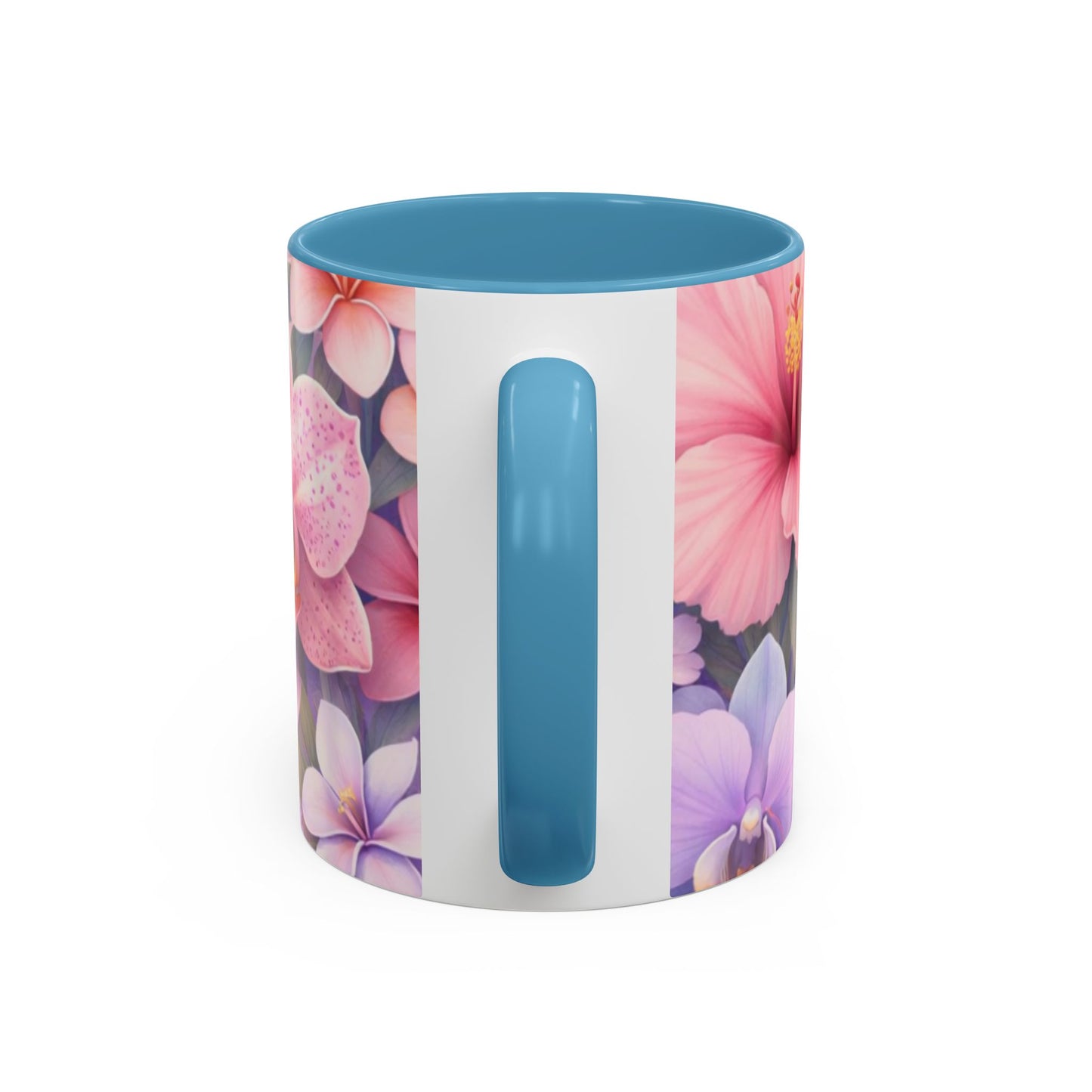 Tropical Orchid Floral Mug | Accent Coffee Mug 11oz 15oz