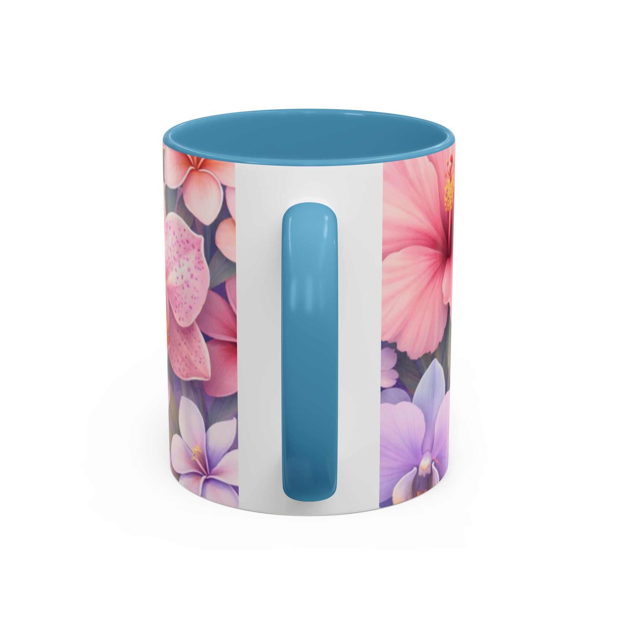 Tropical Orchid Floral Mug | Accent Coffee Mug 11oz 15oz