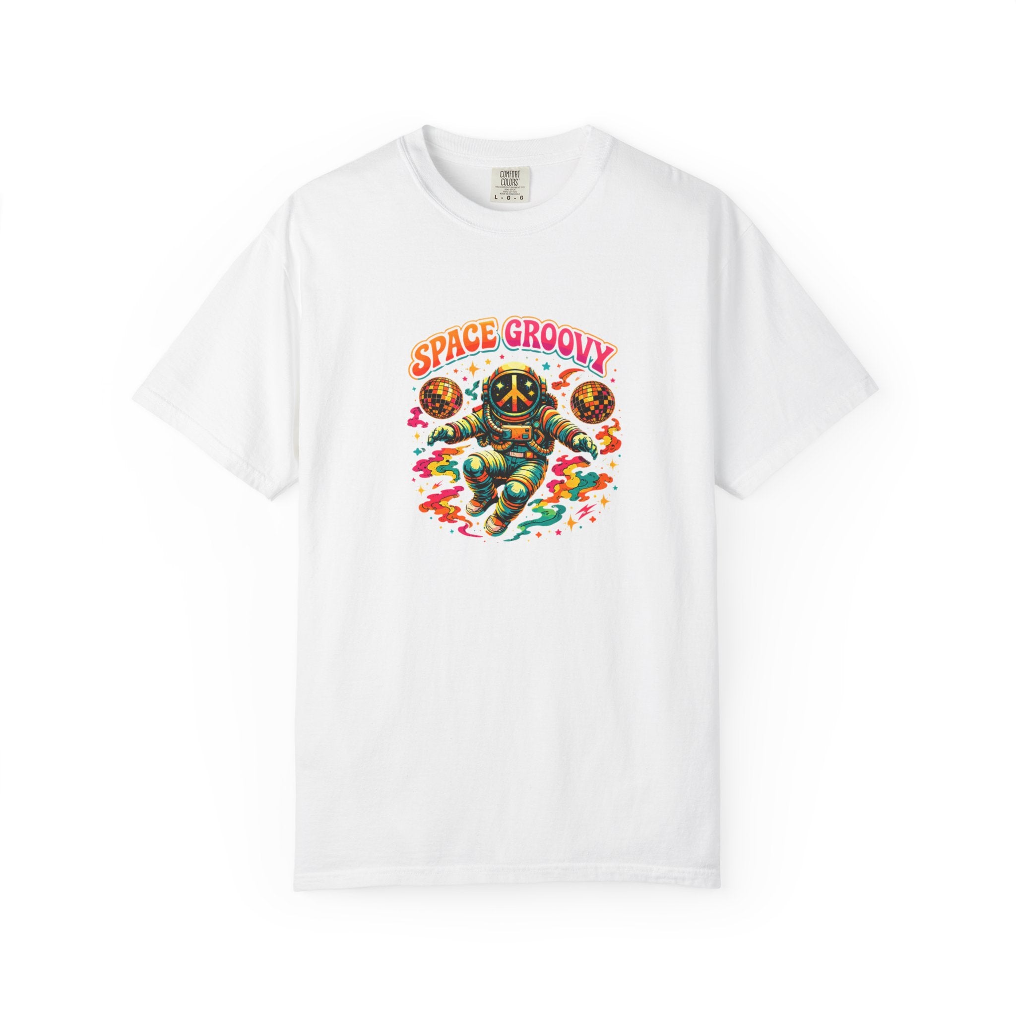 Space Groovy Astronaut T-shirt | Retro Psychedelic Space Art
