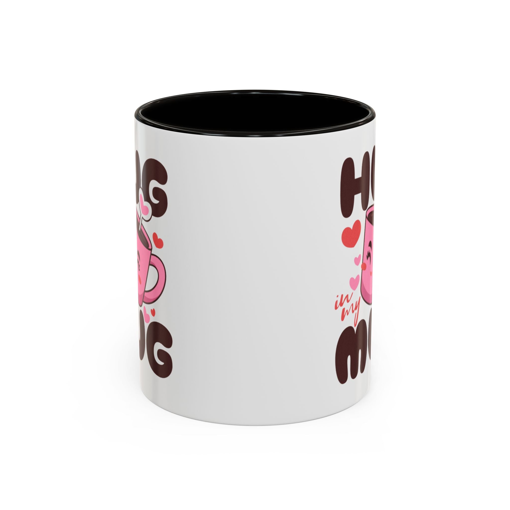 Hug in My Mug Mug | Cute Pink Cup, Heart Coffee Design